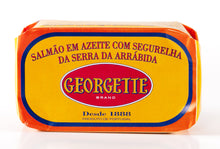 Load image into Gallery viewer, Georgette - Salmon in Olive Oil with Segurelha from Serra da Arrabida