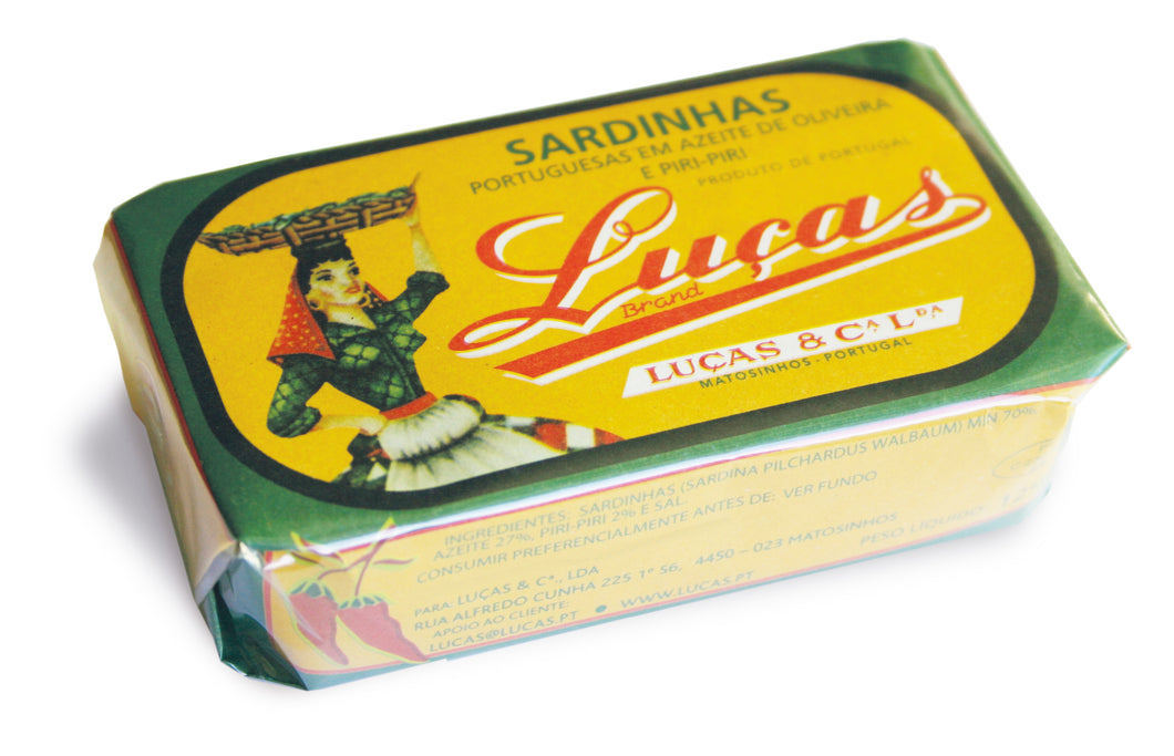 Luças - Portuguese Sardines in Olive Oil and Piri Piri
