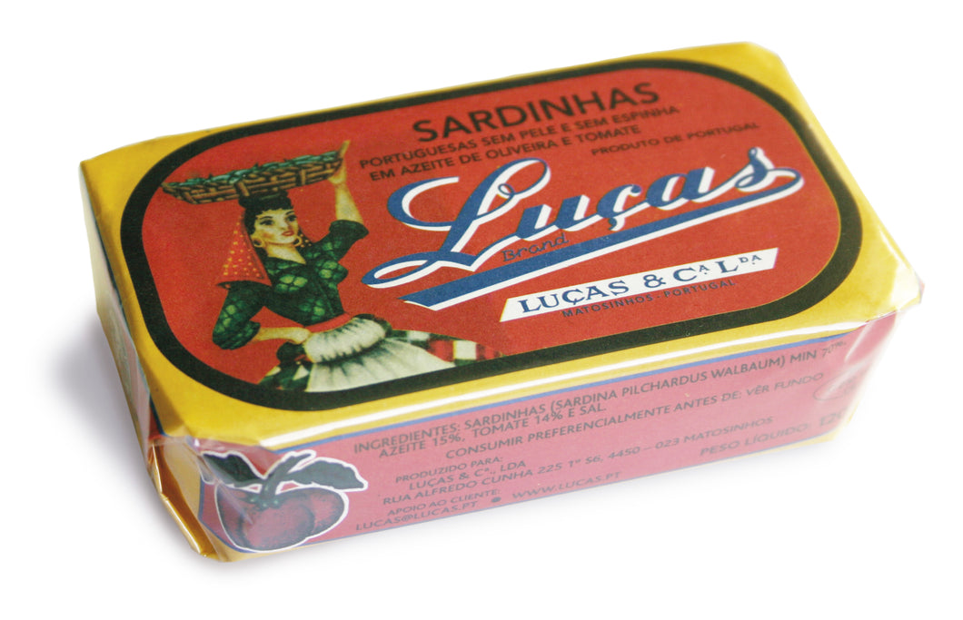 Luças - Skinless and Boneless Portuguese Sardines in Olive Oil and Tomato